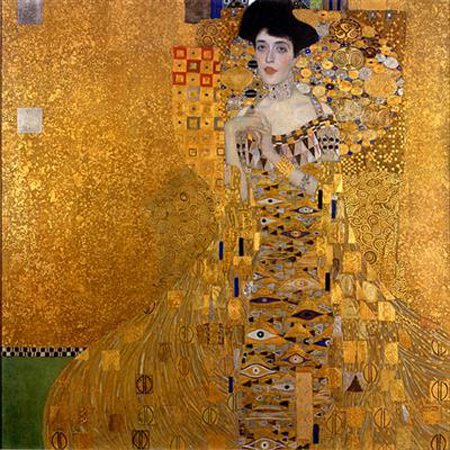 Bức tranh “Adele Bloch-bauer I” được hoàn thành vào năm 1907 của họa sĩ Gustav Klimt