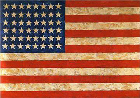 Bức tranh “Flag” được hoàn thành vào năm 1958 của họa sĩ người Mỹ Jasper Johns