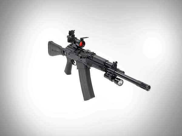 Súng săn quân sự KS-K có hình dạng tương tự như súng trường tấn công Kalashnikov. Loại súng này được thiết giảm thiểu các bộ phận và dễ sử dụng cũng như bảo dưỡng.