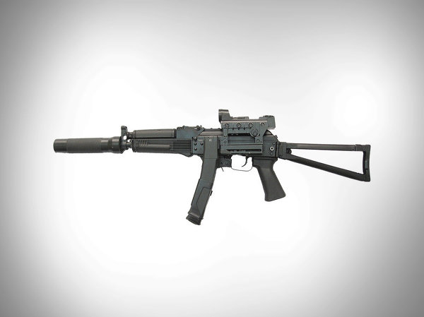 Súng tiểu liên Vityaz-SN 9-mm được sản xuất dựa trên súng trường tấn công AKS-74U. Nó được trang bị ống ngắm laser và thiết bị giảm thanh.