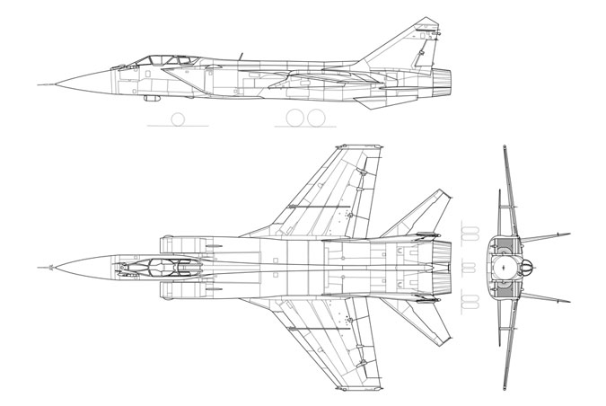  Sơ đồ thiết kế MiG-31 (Wikipedia)