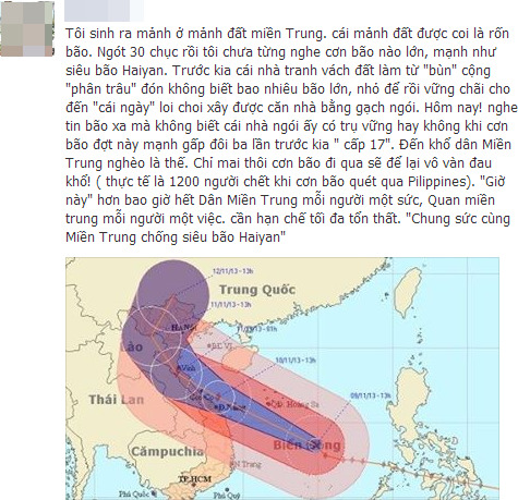 Tin về "quái vật" Haiyan liên tục được cập nhật trên mạng xã hội