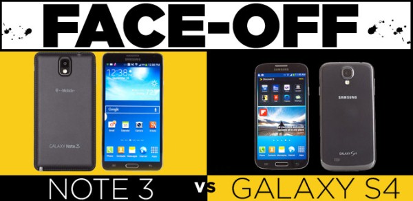 Galaxy Note 3 vs Galaxy S4