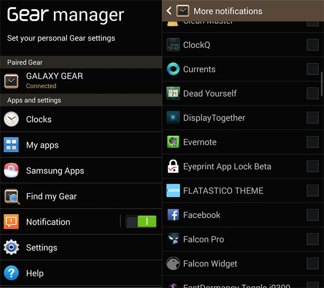 Almost all of your notifications can now display on Samsung's Galaxy Gear