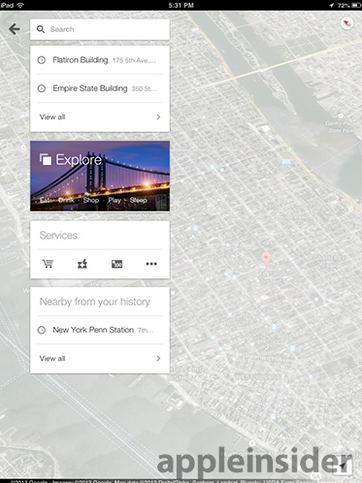 Google Maps cập nhật cho iOS, hỗ trợ bản đồ trong nhà trên iPad