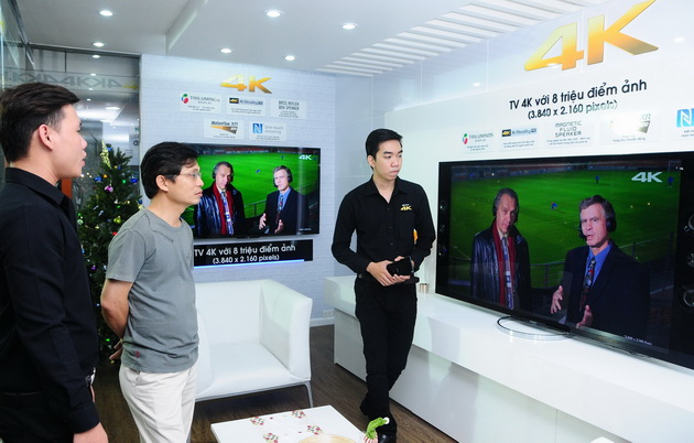 Trải nghiệm và nhận mã rút thăm TV Bravia 4K tại trung tâm Đệ Nhất Phan Khang, HCM.