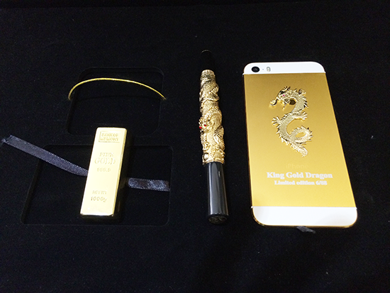 iPhone 5s Khảm rồng nguyên khối 88 triệu đồng tại Việt Nam 