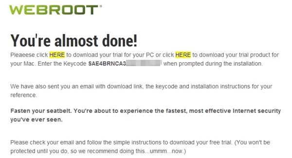 6 Tháng dùng thử miễn phí Webroot SecureAnywhere AntiVirus