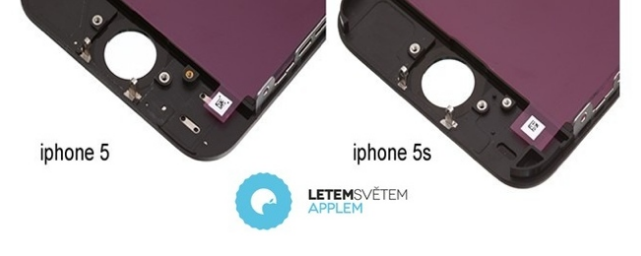 So sánh bộ khung mặt trước iPhone 5S và iPhone 5: Sự thay đổi là không đáng kể