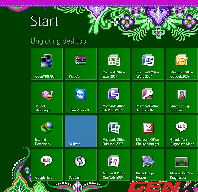 6 cách để tùy biến màn hình Start của Windows 8