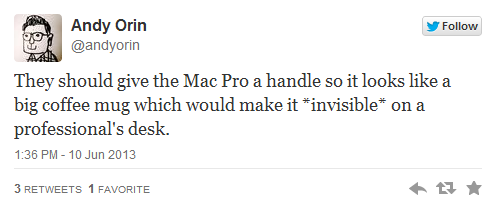 Mac Pro 2013 làm bạn liên tưởng tới thứ gì?