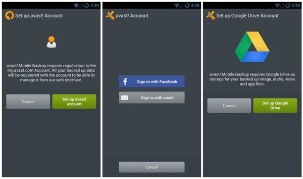 Sao lưu dữ liệu Android lên 'mây' với Avast Mobile Backup