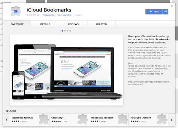 Hướng dẫn đồng bộ Bookmark trình duyệt Chrome giữa iOS và Windows