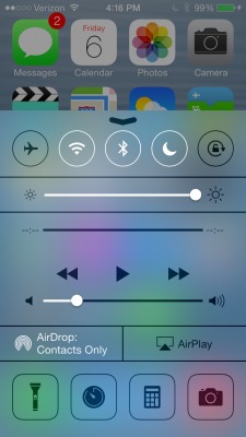Vô hiệu Control Center tại màn hình Lock Screen của iOS 7