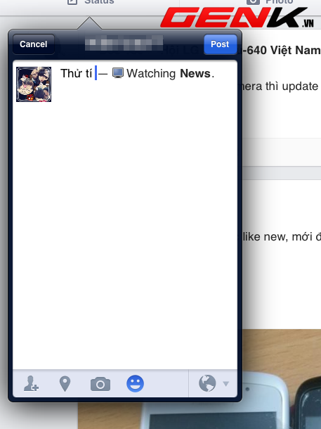 Thử dùng Facebook phiên bản 6.2 trên iOS