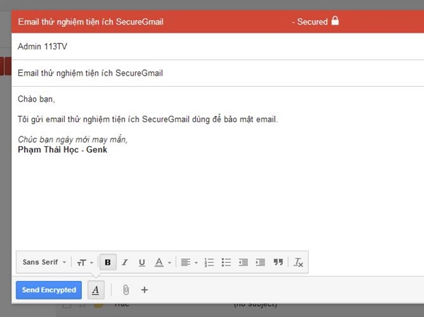 Hướng dẫn cách gửi "mật thư" bằng Gmail 