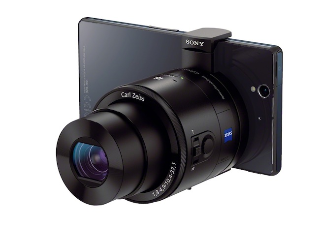  Cyber-shot QX10, QX100: Máy ảnh kiểu dáng ống kính biến chiếc smartphone của bạn thành một máy ảnh chuyên nghiệp.