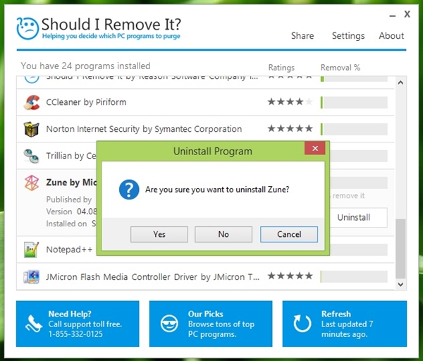 Should I Remove It? - Trợ lí cho vấn đề Uninstall phần mềm