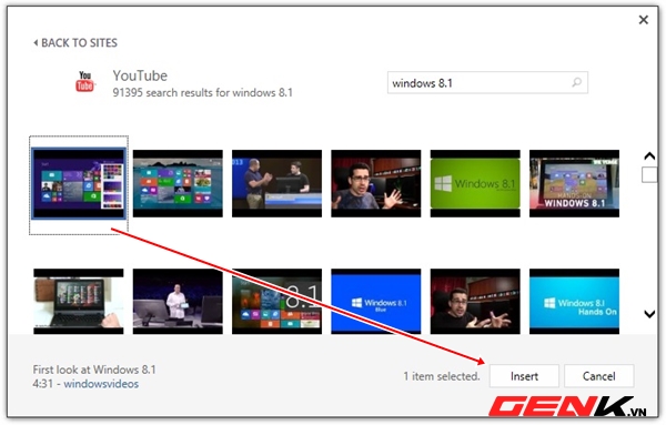Hướng dẫn chèn video Youtube vào Word 2013