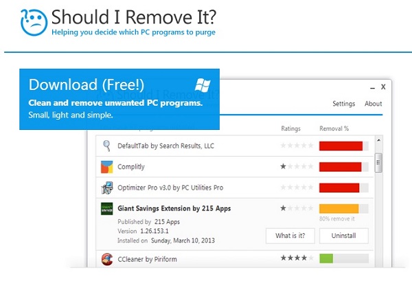 Should I Remove It? - Trợ lí cho vấn đề Uninstall phần mềm