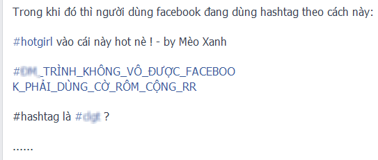  Một số hashtag đang được người Việt Nam sử dụng