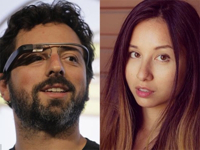 Đồng sáng lập viên Sergey Brin và cô bồ Amanda Rosenberg .