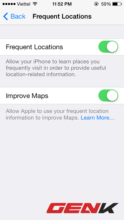 Trốn người yêu đi ăn "phở" có thể bị phát hiện nếu sử dụng iOS 7