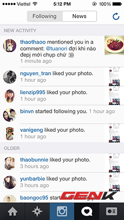 Instagram cho iOS 7 cập nhật với thiết kế phẳng, tốc độ tải nhanh hơn