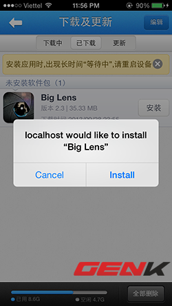 iOS 7: C&agrave;i đặt ứng dụng "lậu" ngay tr&ecirc;n iPhone/iPad kh&ocirc;ng cần jailbreak