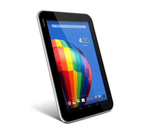 Toshiba tr&igrave;nh l&agrave;ng 3 mẫu tablet 10 inch với gi&aacute; lần lượt 300, 500 v&agrave; 600 USD