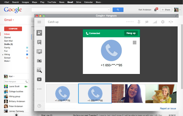 Google tích hợp gọi điện miễn phí trên Hangouts