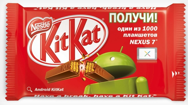 Android KitKat: Câu chuyện hợp tác với những thỏi socola nổi tiếng