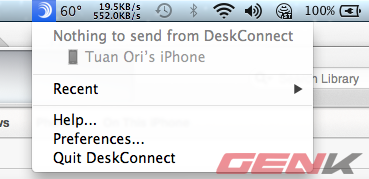Gửi v&agrave; nhận dữ liệu giữa iPhone v&agrave; m&aacute;y Mac đơn giản với DeskConnect