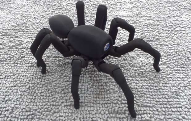 Robot nhện đen có thể di chuyển như "hàng thật"