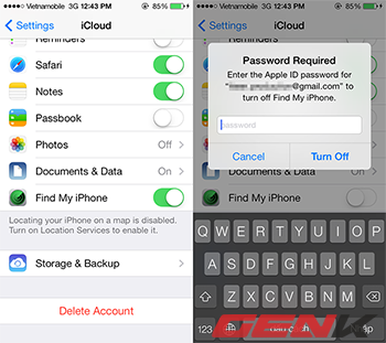 Trộm cướp cũng phải khóc vì tính năng Activation Lock trên iOS 7.