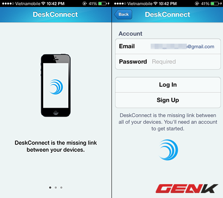 
	Tr&ecirc;n thiết bị iOS.