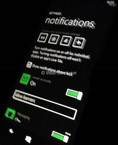 Ảnh thực đầu tiên về Notification của Windows Phone 8.1