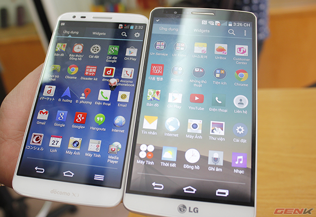 So sánh nhanh LG G3 và G2 tại Việt Nam