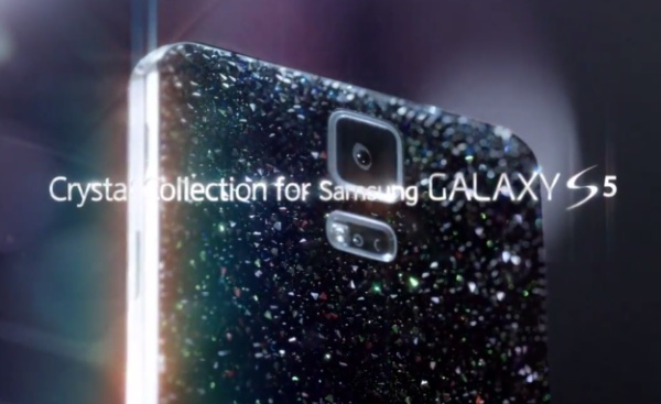 Ngắm Samsung Galaxy S5 lung linh với ốp lưng đính pha lê
