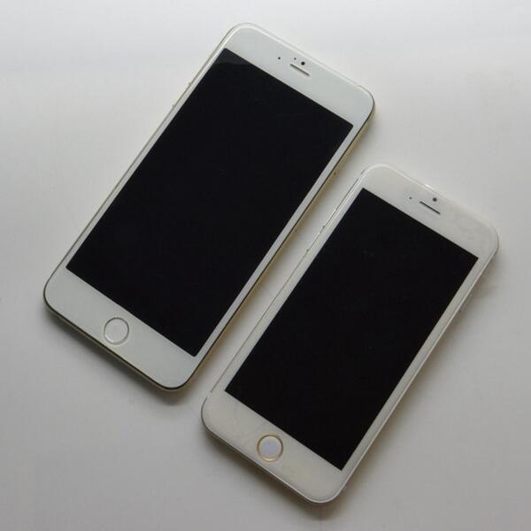 iPhone 6 5.5 inch lộ diện bên cạnh iPhone 6 4.7 inch