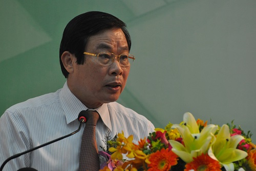 Bộ Trưởng Bộ TT&TT Nguyễn Bắc Son phát biểu tại Lễ khai trương hệ thống thông tin chính quyền điện tử TP Đà Nẵng.