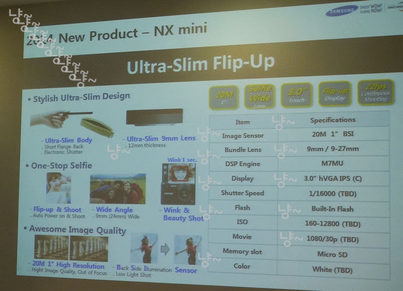 Rò rỉ NX mini: Máy ảnh mirrorless mỏng và nhỏ của Samsung