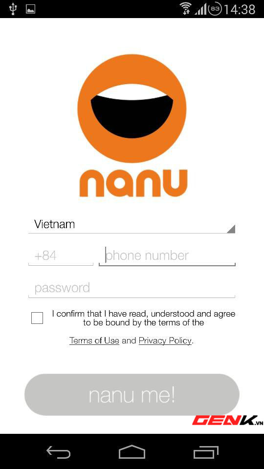 Gọi điện miễn phí với Nanu: Chưa dùng tốt tại Việt Nam