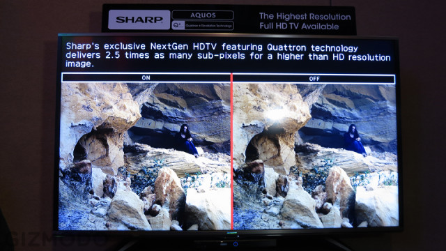 Sharps New Quattron Plus TV Isnt 4K, But It Can Fake It