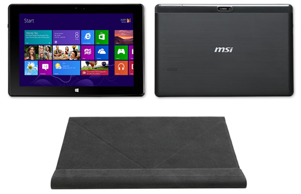 MSI ra mắt Tablet chạy Windows 8.1 tích hợp cover và bàn phím giống Surface Pro