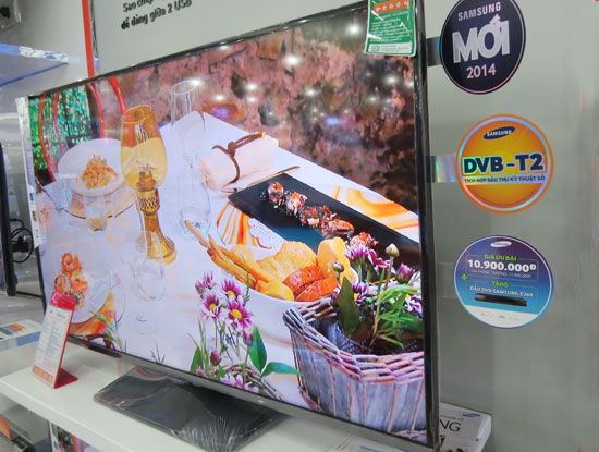 Một sản phẩm tivi DVB-T2 của Samsung.