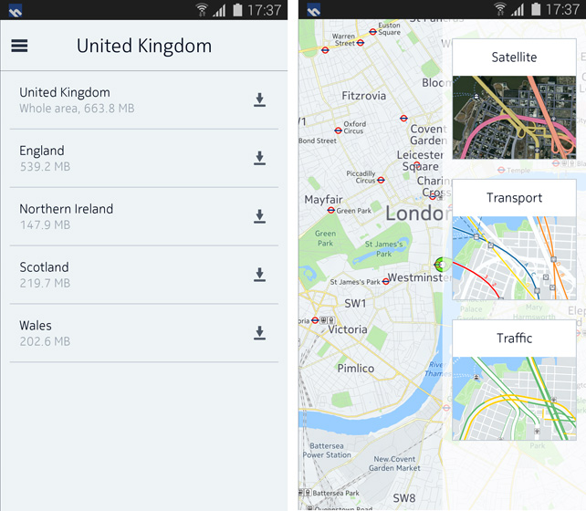 Nokia "lấn sân" sang Android với HERE Maps, bắt đầu cùng Samsung Galaxy