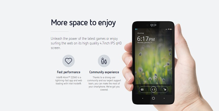 Smartphone Geeksphone Revolution có thể chạy đa hệ điều hành 1