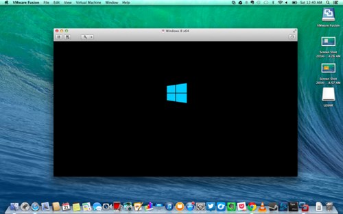 Windows 8.1 chạy bằng VM trên máy Mac