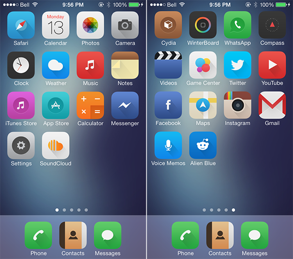 9 giao diện Winterboard cực đẹp cho iOS 7 1